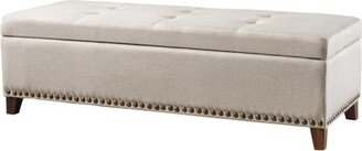 Gavin Storage Ottoman Beige