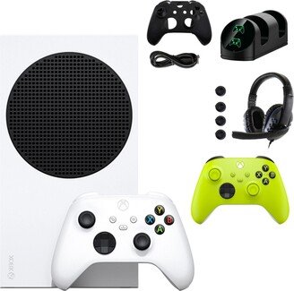 Xbox Series S Console with Extra Green Controller Accessories Kit