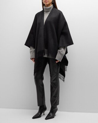 Fringe Cashmere Cape