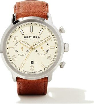 Evans Stainless Steel 44mm Field Watch in Ivory