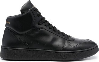 Mower high-top leather sneakers