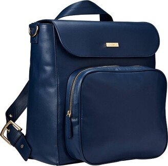 Vegan Leather Brookmont Backpack Diaper Bag - Oxford Navy