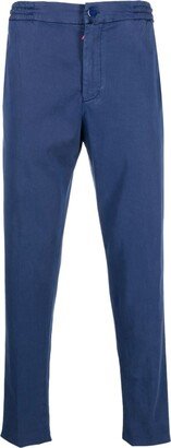 Elasticated-Waist Straight-Leg Trousers-AV