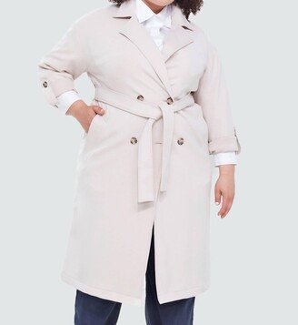 Trench Coat In Ecru