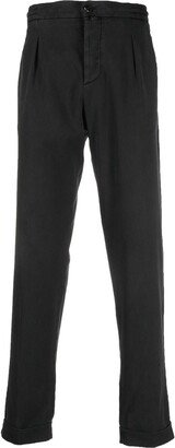 Mid-Rise Straight-Leg Trousers-DD