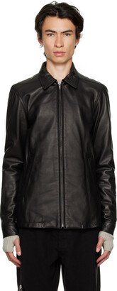 Black Brad Leather Jacket