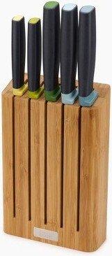 Elevate Knives Bamboo 5pc Knife Set with Bamboo Block