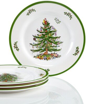 Christmas Tree Melamine Salad Plate, Set of 4