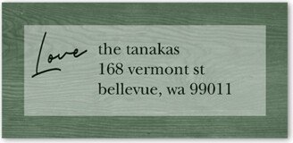 Address Labels: Christmas Tree Cutout Address Label, Green, Address Label, Matte