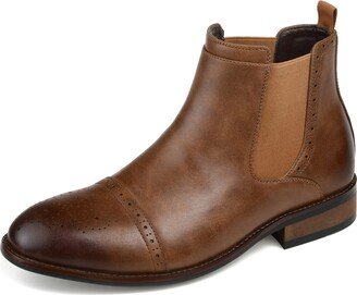 Mens Garrett Chelsea Boot with Vegan Leather Uppers and Flexible Stretch Goring