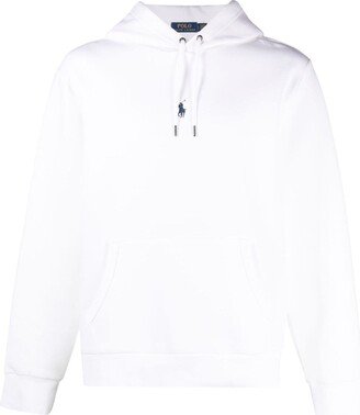 Logo-Embroidered Drawstring Hoodie-AC