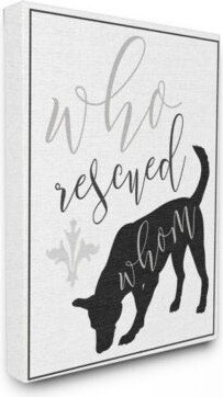 Who Rescued Whom Dog Typography Art Collection