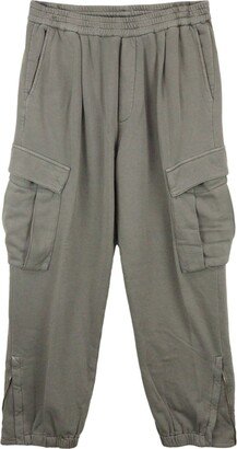 Rambagio tapered-leg cotton trousers-AA