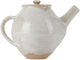 Lily Pearmain SSENSE Exclusive Beige & White Teapot