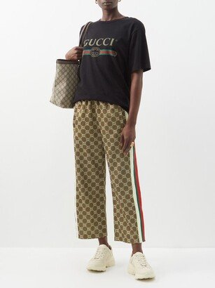 GG-logo Print Jersey Track Pants