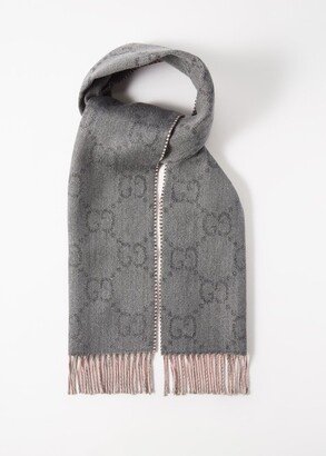 GG-jacquard Wool-blend Scarf