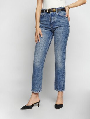 Cynthia High Rise Straight Cropped Jeans-AC