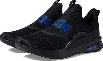 Softride Enzo Evo Slip-On Soft Focus Black/Blazing Blue) Men's Shoes