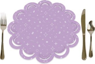 Big Dot Of Happiness Purple Confetti Stars Simple Party Table Paper Chargers Place Setting For 12