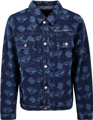 Graphic Printed Denim Jacket