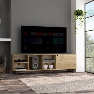 Mobile TV Stand for TVs up to 70 Beige - Boahaus