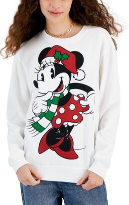 Juniors' Christmas Minnie Fleece Pullover