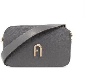 Logo-Plaque Zipped Mini Crossbody Bag-AD