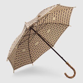 Horsebit print nylon umbrella