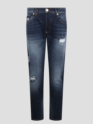 Skinny Fit Denim Trousers-AB