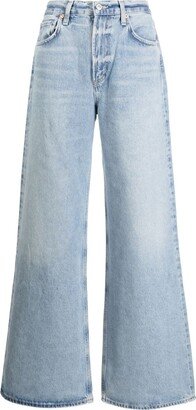 Mid-Rise Wide-Leg Jeans-AO