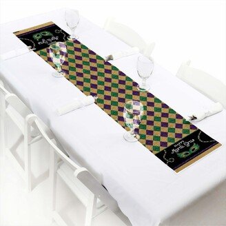 Big Dot Of Happiness Mardi Gras - Petite Masquerade Party Paper Table Runner - 12 x 60 inches