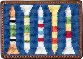 Golf Tees Needlepoint Credit Card Wallet