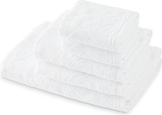 Barocco logo-jacquard towel (set of 5)