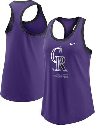 Women's Purple Colorado Rockies Tech Tank Top