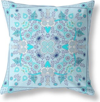 Amrita Sen Designs Amrita Sen Paisley Leaf Geo Indoor Outdoor Pillow Zip-AA