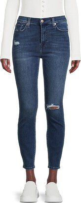 Gwenevere High Rise Distressed Jeans