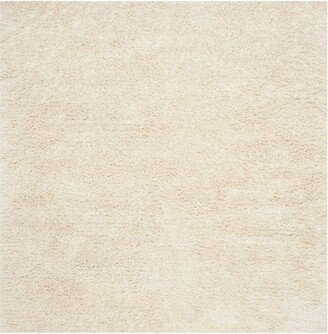 Ivory Solid Tufted Square Area Rug - (8'x8'