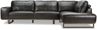 TRP Hauser 2pc Leather Sectional Sofa