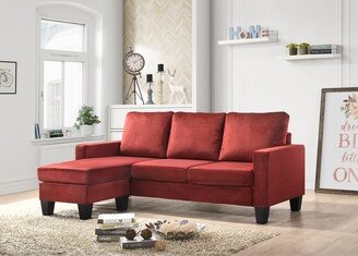 GREATPLANINC Modern Sectional Sofa, Home Theater Sets Sectional Sofa Chaise with Ottoman and Cushion for Living Room Furniture