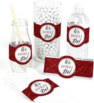 Big Dot Of Happiness We Still Do - 40th Wedding Anniversary - Party Diy Wrapper Favors & Decor 15 Ct