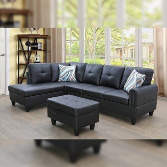 Star Home Living Star HomeLiving Sectional Sofa With Ottoman