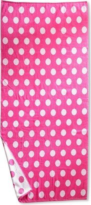 Polka Dot Oversized Beach Towel, One Size