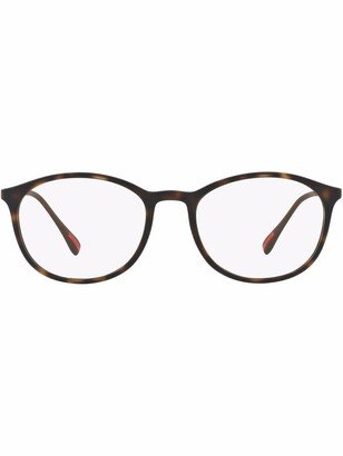 Tortoiseshell Metal-Arm Glasses