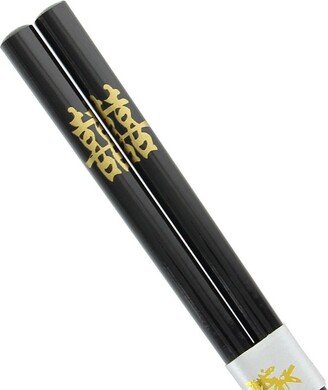 Double Happiness Black Chopsticks 50 Pack