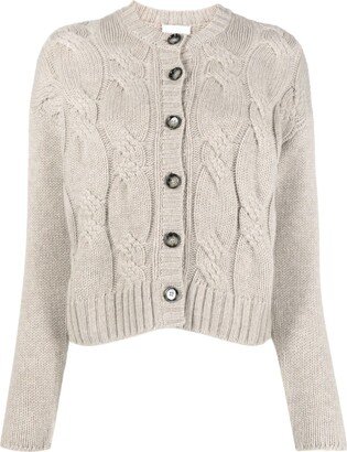 Cable-Knit Cashmere Cardigan