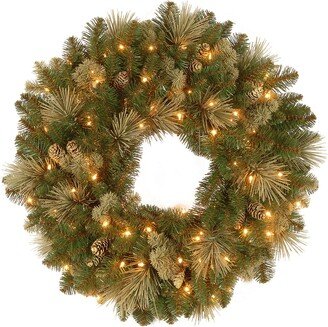 National Tree Company Pre-Lit Artificial Christmas Wreath-AA