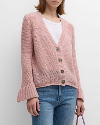 Sweet Romance Button-Down Cardigan Cashmere