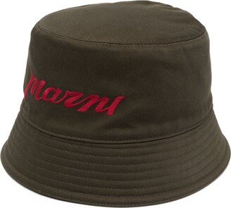 Logo-Embroidered Cotton Bucket Hat