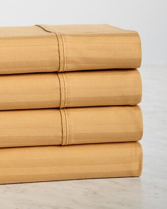 300Tc Stripe 100% Egyptian Cotton Sheet Set