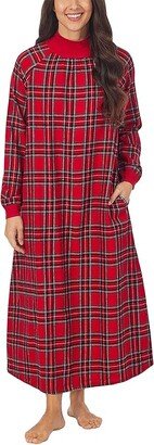 Lanz of Salzburg 50 Popover Gown (Red Tartan Plaid) Women's Pajama